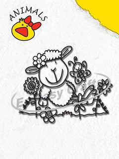Clear Stamp - Animals Series - Sheep Girl-1