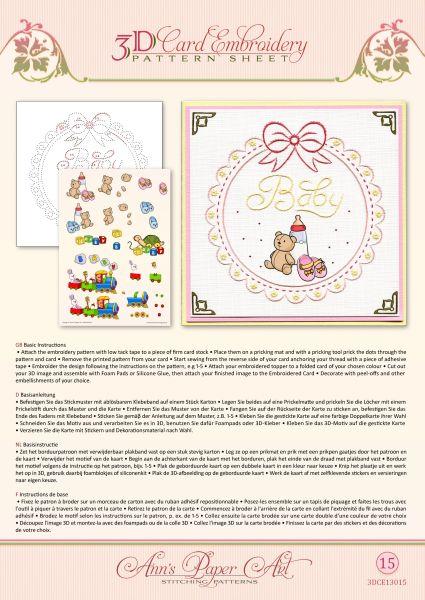 Ann Paper Embroidery Pattern - Baby Frame-1