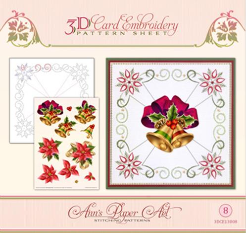 Ann Paper Embroidery Pattern - Christmas Bells-1