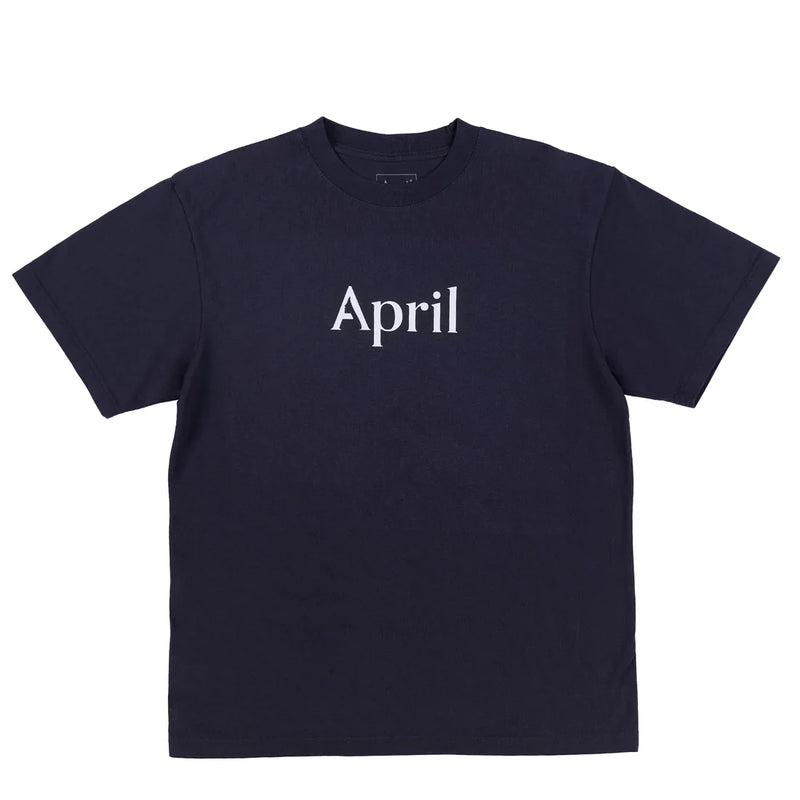 April 'OG Logo' Tee - Navy-1