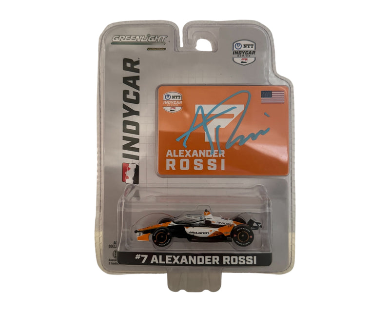 Alexander Rossi Autographed 2024 NTT IndyCar Series 1/64 Diecast Model Car-1