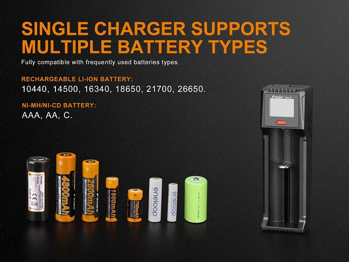 Fenix ARE-D1 Single Bay Smart Battery Charger-3