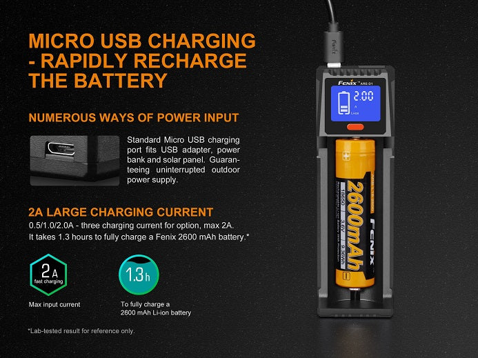 Fenix ARE-D1 Single Bay Smart Battery Charger-6