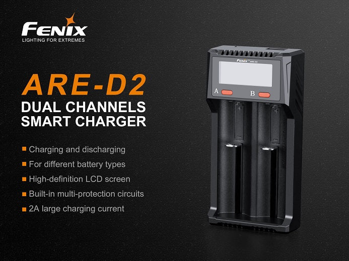 Fenix ARE-D2 Dual Bay Smart Battery Charger-7