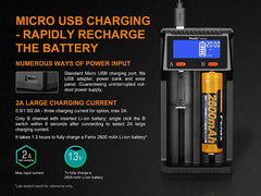 Fenix ARE-D2 Dual Bay Smart Battery Charger-9