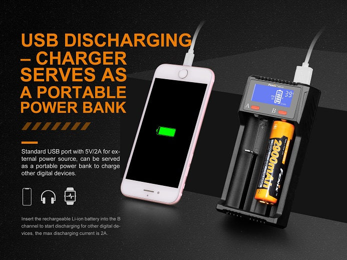Fenix ARE-D2 Dual Bay Smart Battery Charger-8