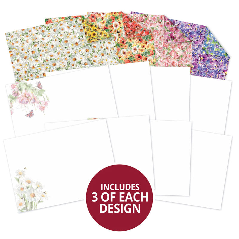 A Rainbow Of Flowers Inserts & Papers-1