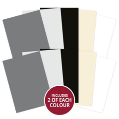 Adorable Scorable A4 Cardstock x 10 sheets - Monochrome Shades-1