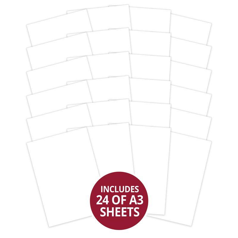 Adorable Scorable - A3 White Chalk x 24 sheets-1