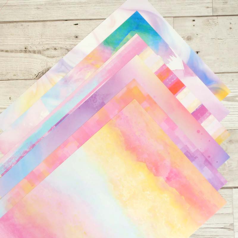 Adorable Scorable Designer Card Packs - Rainbow Watercolour-2