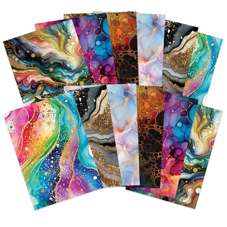 Adorable Scorable Designer Card Packs - Alcohol Inks-1
