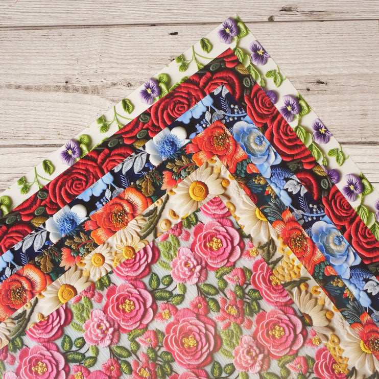 Adorable Scorable Designer Card Packs - Embroidered Blossoms-2