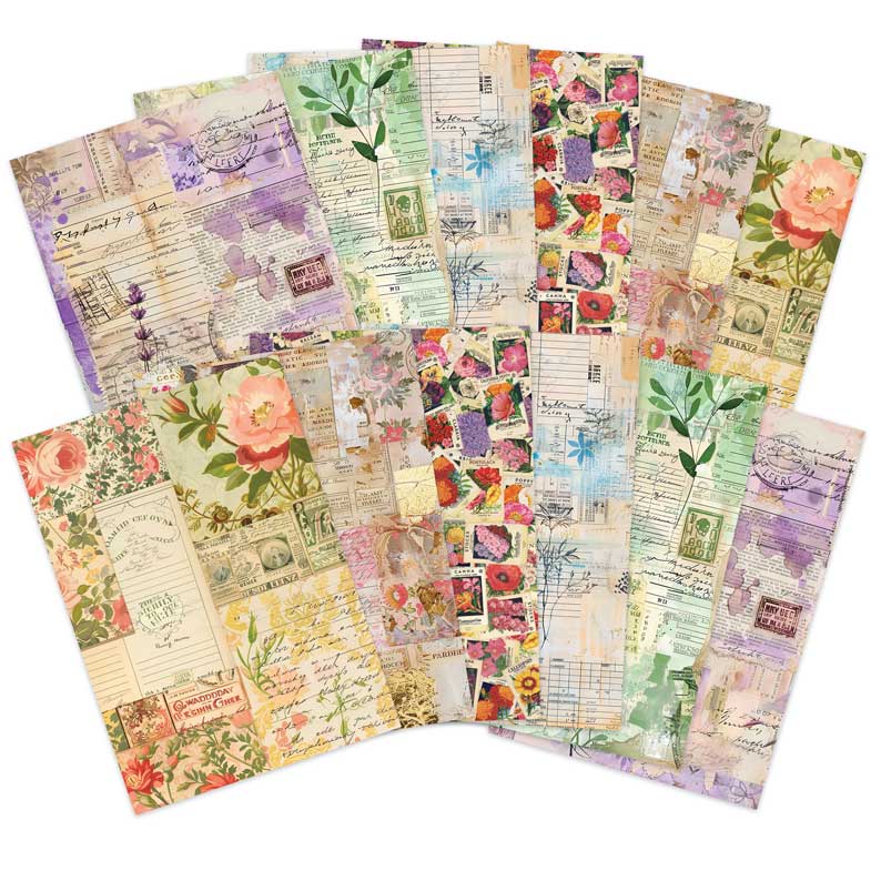 Adorable Scorable Designer Card Packs - Botanical Scrapbook-1