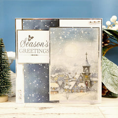 Pochette d'inserts à découper - Vœux de fin d'année argentés-6