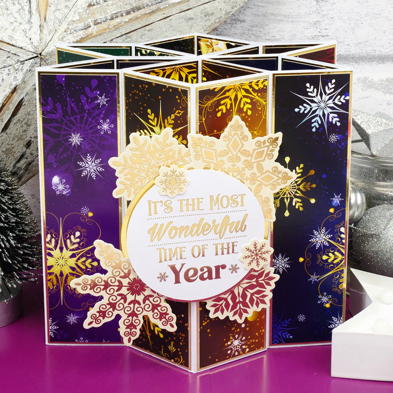 Packs de Cartes de Designer Adorable Scorable – Flocons Scintillants-2