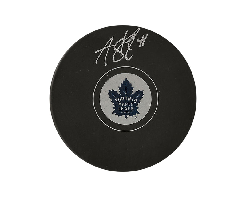 Anthony Stolarz Autographed Toronto Maple Leafs Autograph Model Puck-1