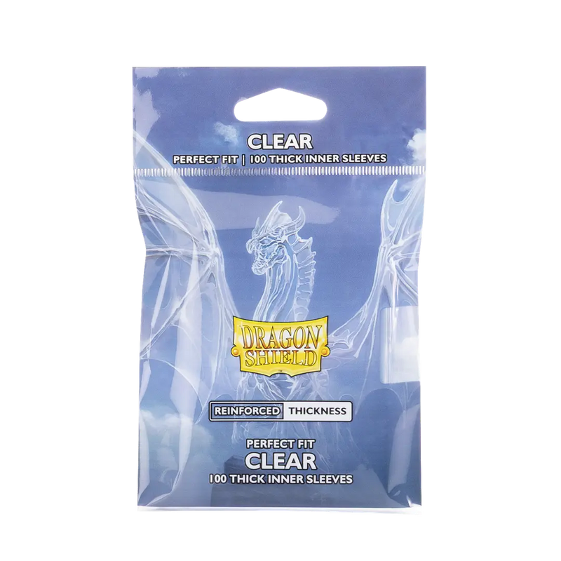 Dragon Shield - Perfect Fit Sleeves Thick Clear - 100ct (Standard Size)-1