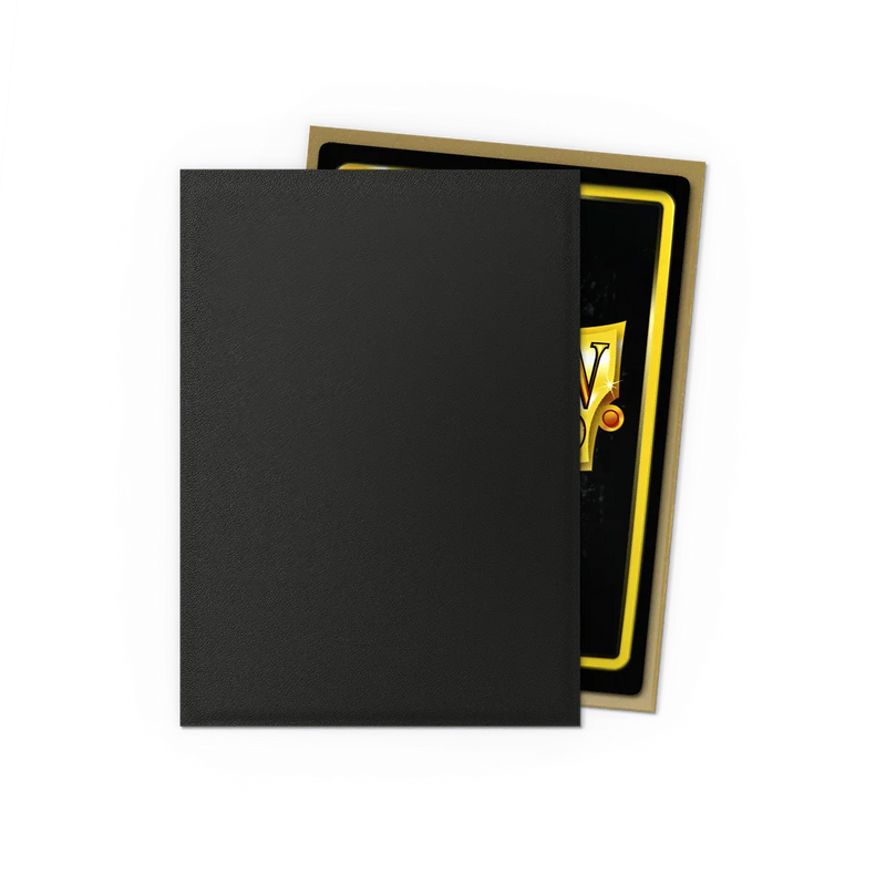 Dragon Shield Sleeves - Matte Standard (Black & Gold)-5