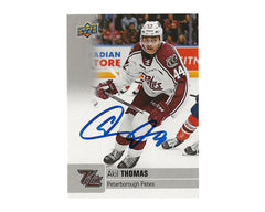 Akil Thomas Autographed 2019-20 Upper Deck CHL #38 Hockey Card-1