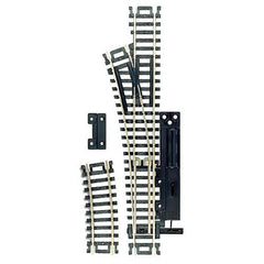 Atlas 860 HO Code 100 Manual Snap-Switch Nickel-Silver Rail Black Ties Left Hand-2