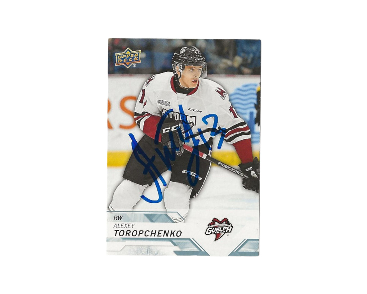 Alexey Toropchenko Autographed 2018-19 Upper Deck CHL #194 Hockey Card