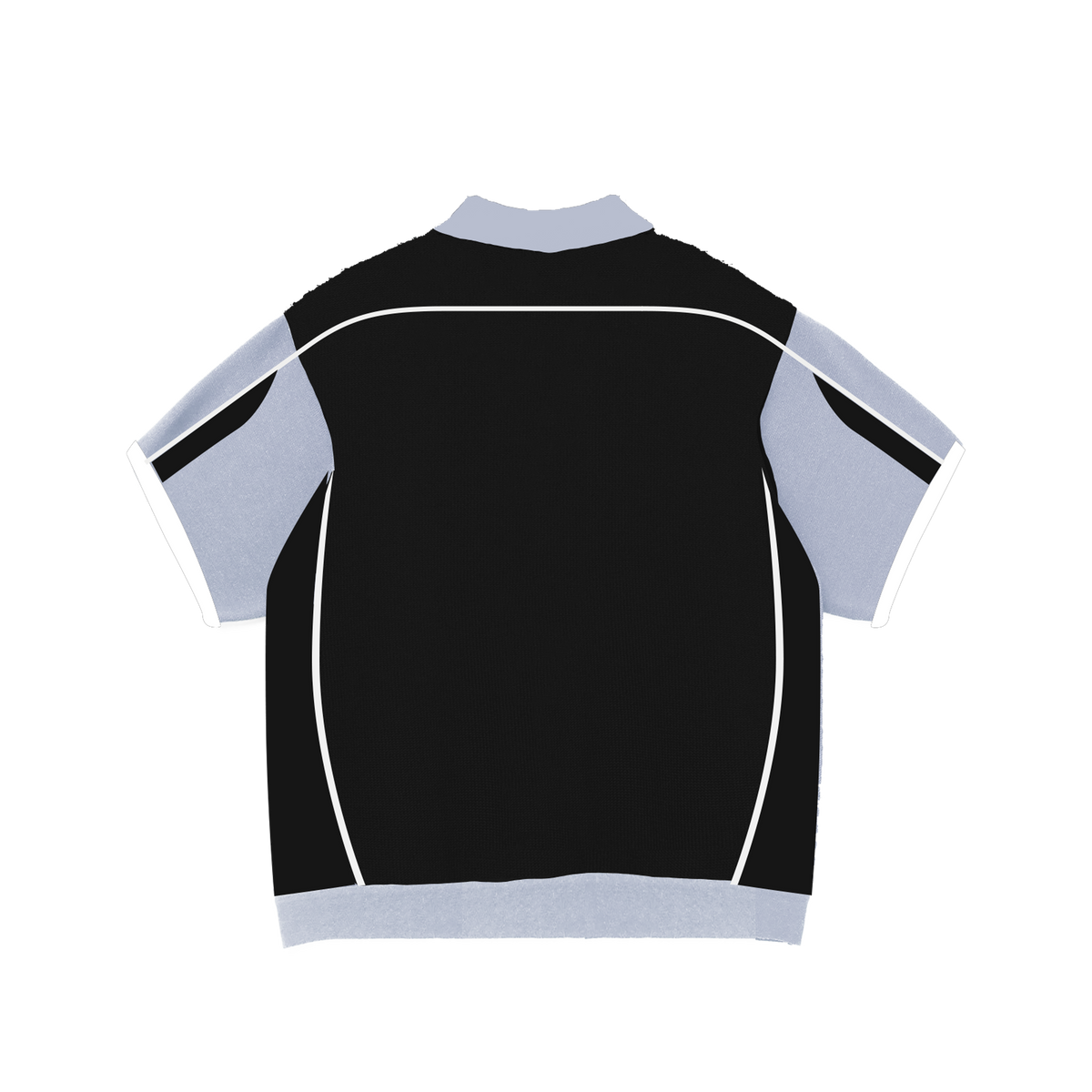 Jacker 'Ace' Knit Polo - Black-2