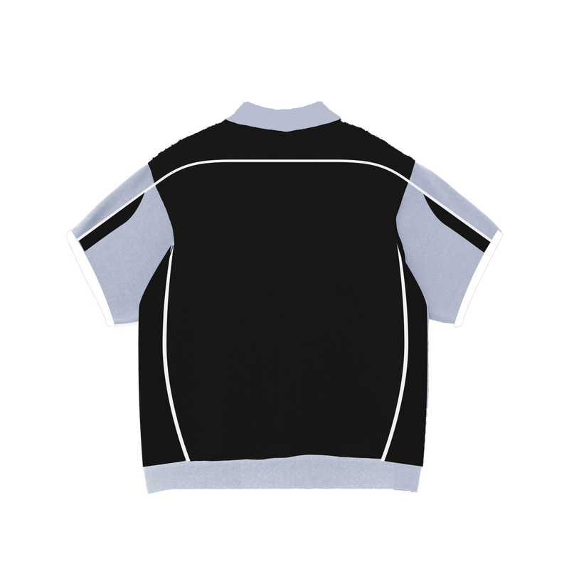 Jacker 'Ace' Knit Polo - Black-2