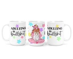 Adulting is Bullshit Ceramic Mug-1