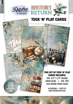 3Quarter Designs Adventures Return - Tuck N Play Cards-1