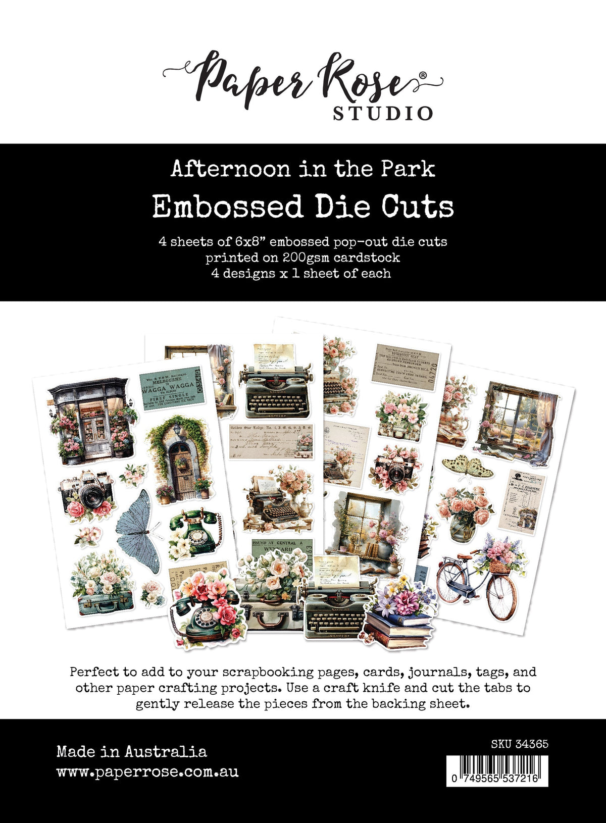 Afternoon in the Park Embossed Die Cuts 34365-1