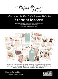Afternoon in the Park Tags Embossed Die Cuts 34377-1