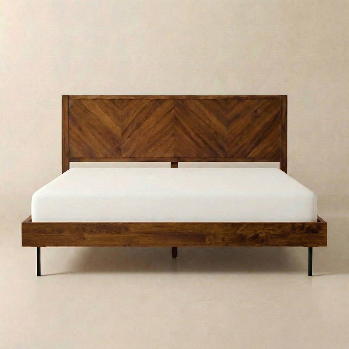 Alander Solid Wood Bed Frame-1