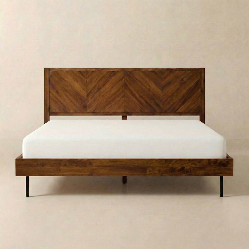 Alander Solid Wood Bed Frame-1