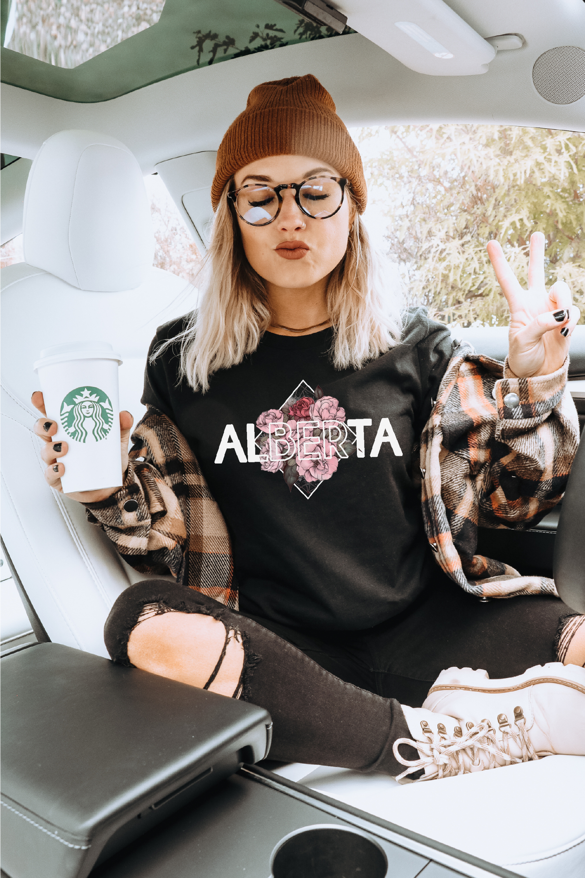 Alberta Diamond Unisex T-shirt | Alberta Apparel-1