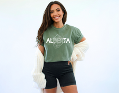 Alberta Diamond Line Art Unisex T-shirt | Alberta Clothing-1