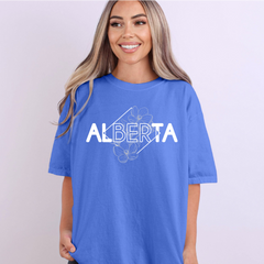 Alberta Diamond Line Art Unisex T-shirt | Alberta Clothing-2