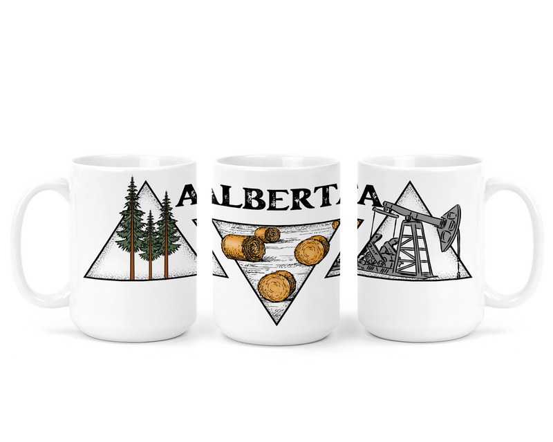 Alberta Triangle Ceramic Mug | Alberta Mug-1