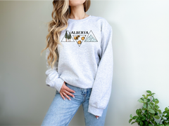 Alberta Triangles Unisex Crewneck | Prairie Apparel | Alberta Clothing-1