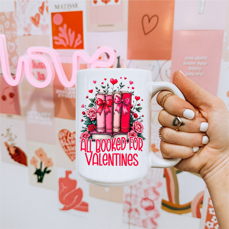 All Booked For Valentines Ceramic Mug | Bookish-1