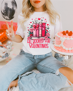 All Booked For Valentines T-shirt | Bookish Shirt-1