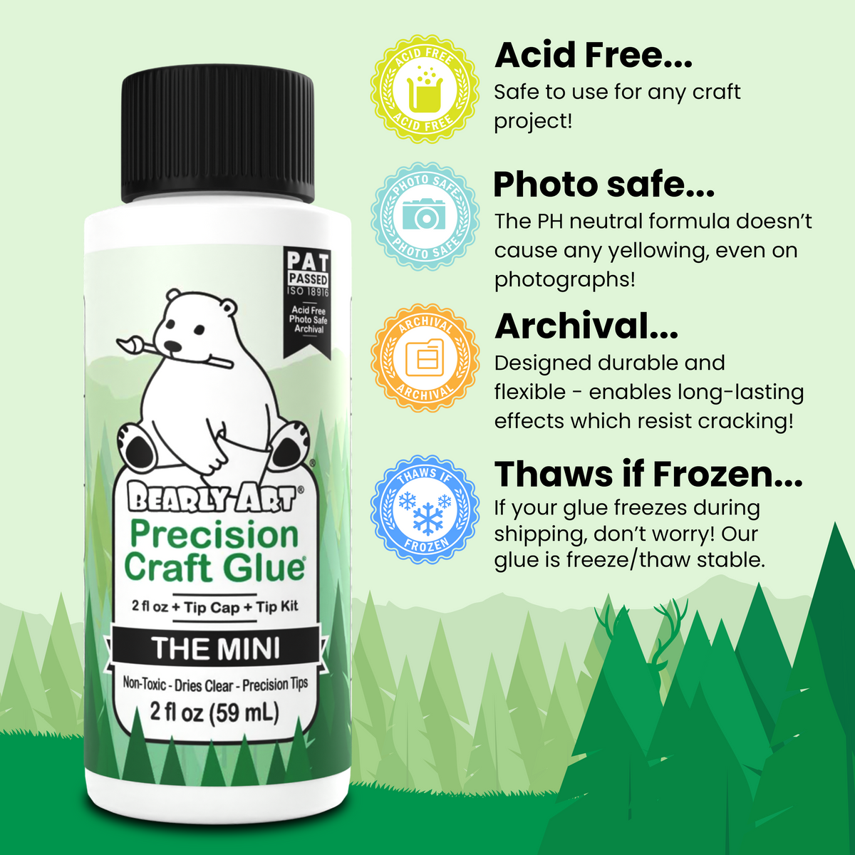Bearly Art Precision Craft Glue - THE MINI-2