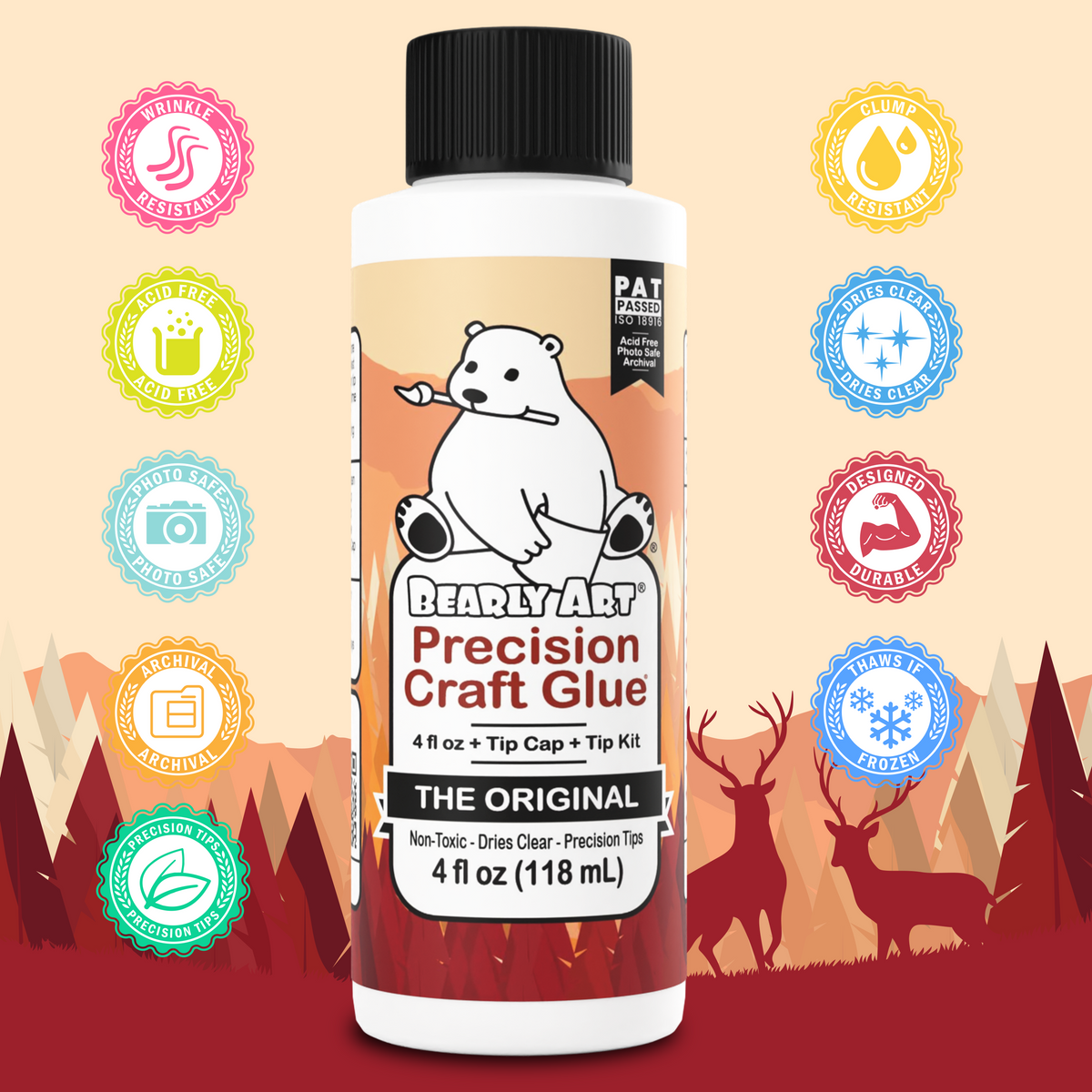Bearly Art Precision Craft Glue - THE ORIGINAL-2