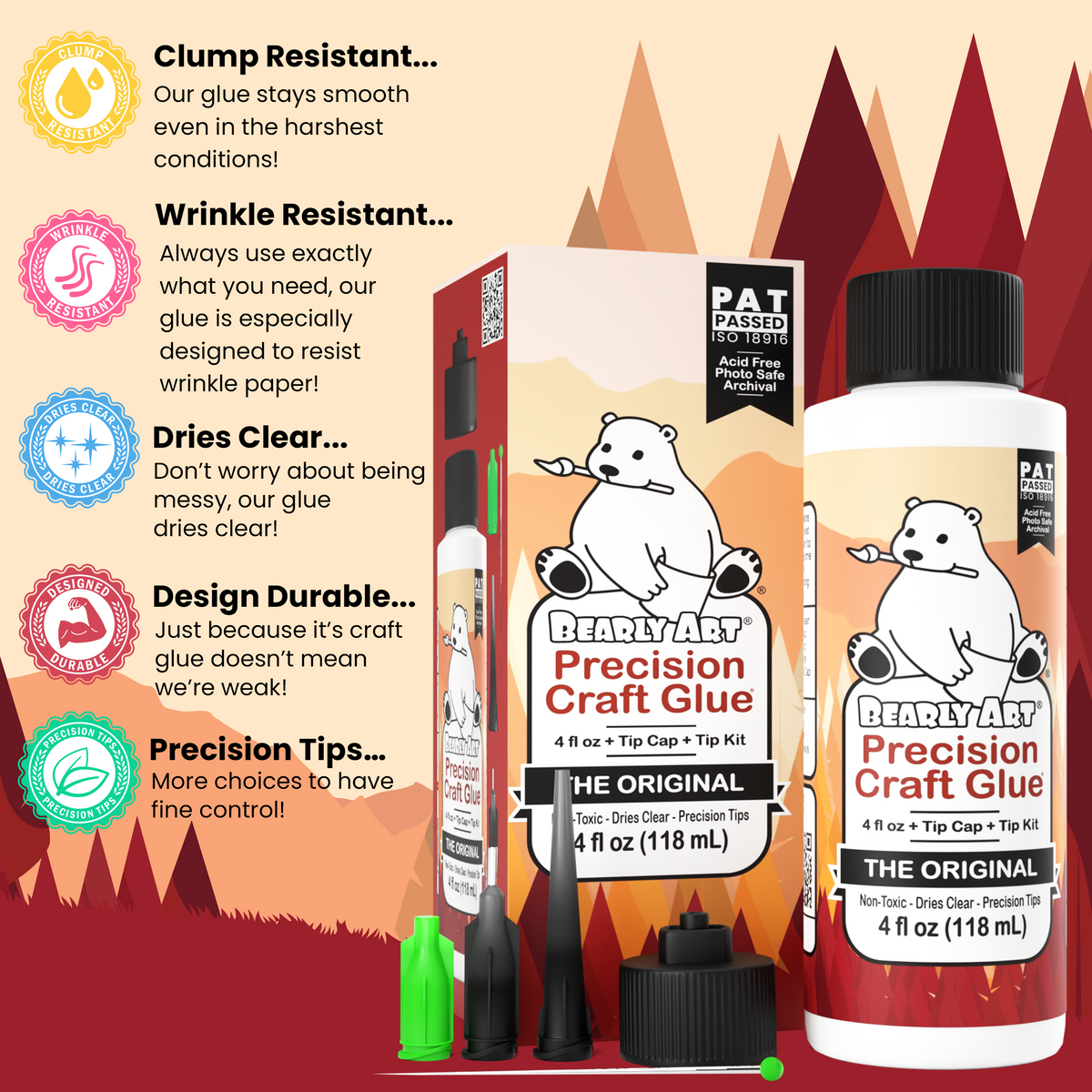 Bearly Art Precision Craft Glue - THE ORIGINAL-3