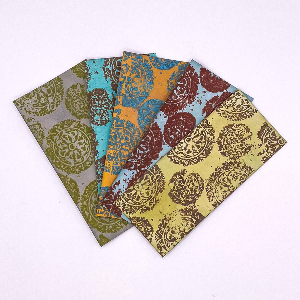 Distressed Mandala Pre Cut Rubber Stamp by Andy Skinner-5