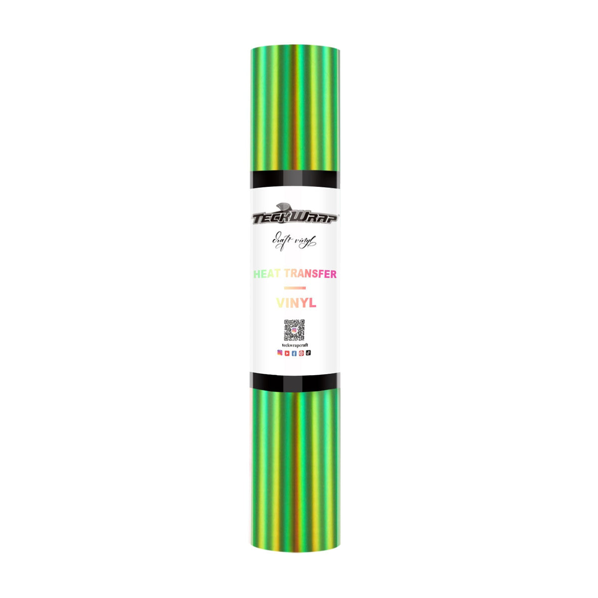 Teckwrap Soft Holographic HTV- Apple Green | Add Glamour to Your Fashion!-1