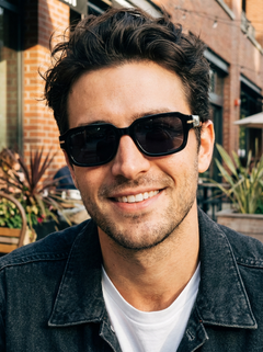 Boléro Rhea — Retro Rectangle Sunglasses-11