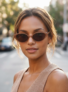 Boléro Cruz — Retro Slim Cat-Eye Sunglasses-9