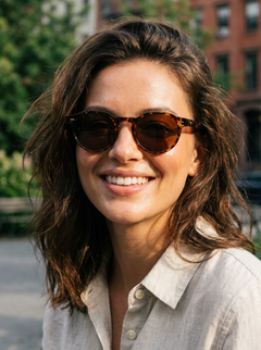 Boléro Brody — Round Keyhole Bridge Sunglasses-18
