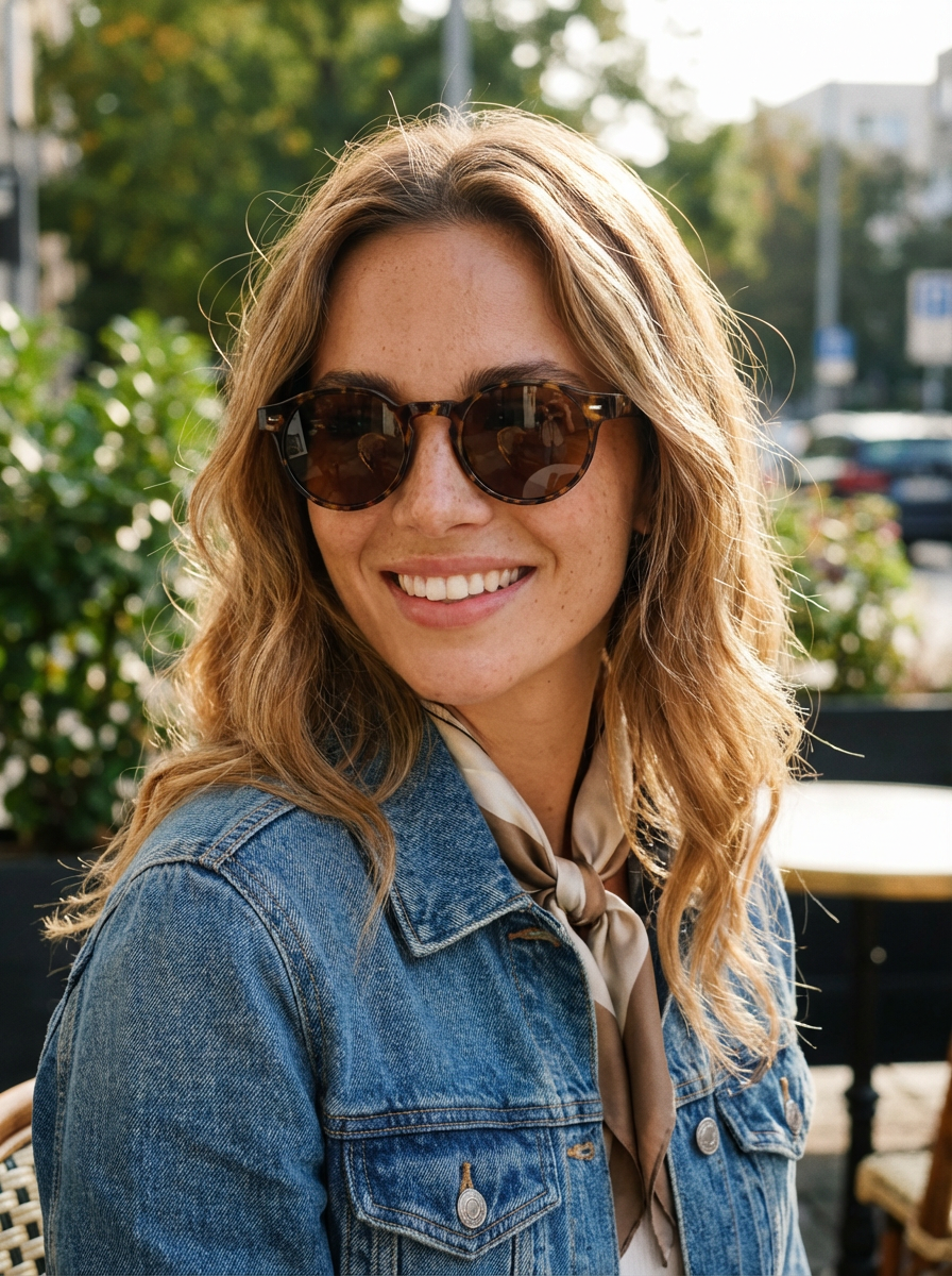 Boléro Brody — Round Keyhole Bridge Sunglasses-17