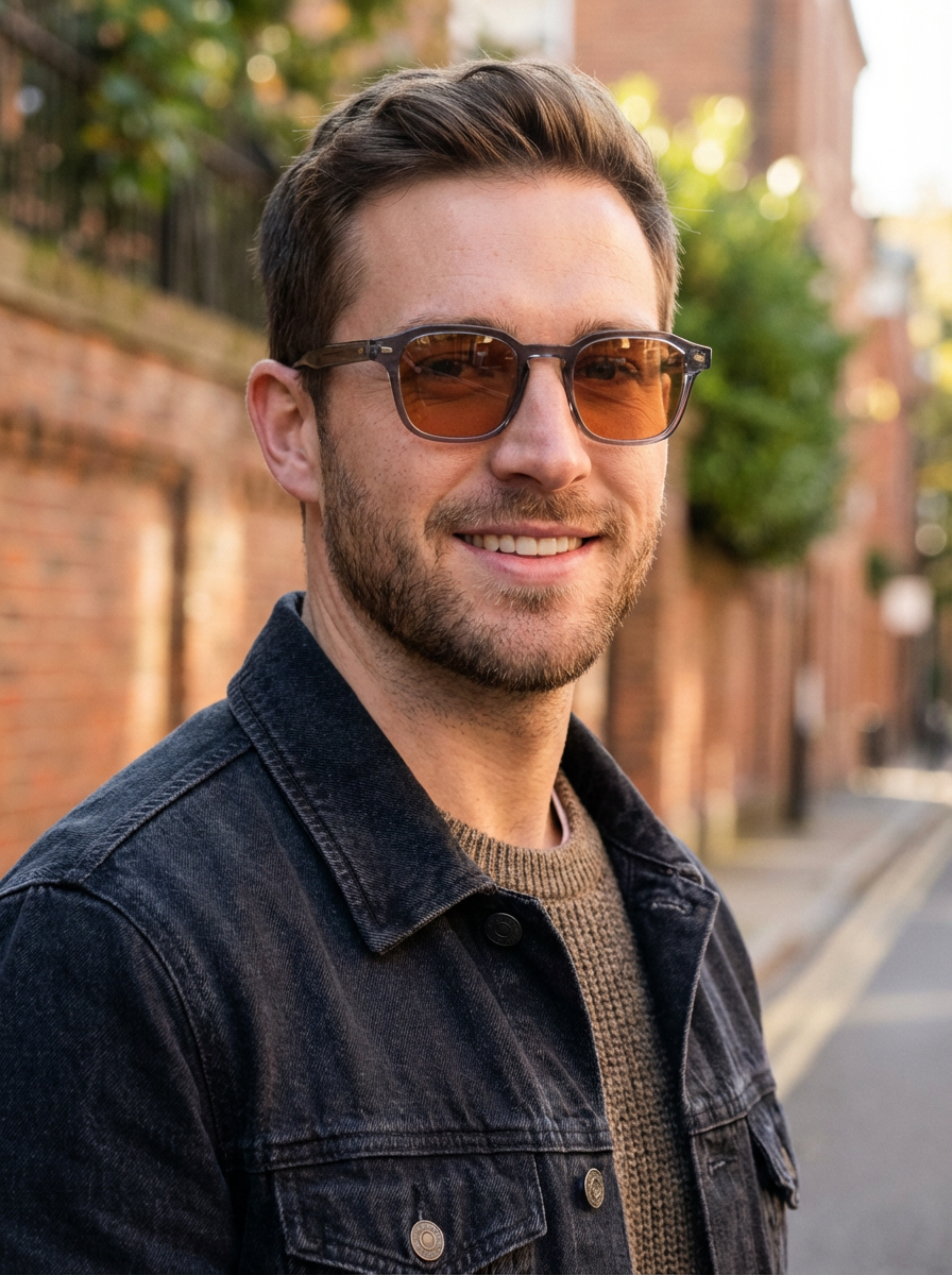 Boléro Ryan — Retro Square Keyhole Sunglasses-20